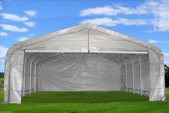 Carport 20'x22' Grey/White