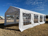PE Party Tent 26'x13' Including 2 Storage Bags - White