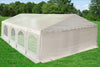 PE Party Tent 26'x20' with Waterproof Top - White