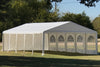 PE Party Tent 32'x16' with Waterproof Top - White