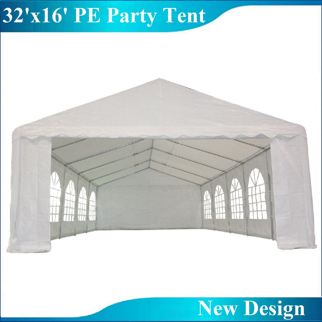 tente pjp 125x32 32'x16' Waterproof PE Party Tent