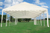 PE Party Tent 40'x16' with Waterproof Top - White