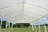 PE Party Tent 40'x16' with Waterproof Top - White