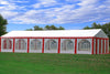PE Party Tent 40'x20' - Blue, Green, Grey, Red