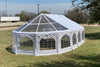 40'x21' PVC Marquee Party Tent with Clear Bay Windows