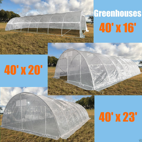 40'x16', 40'x20', 40'x23' Large Greenhouse