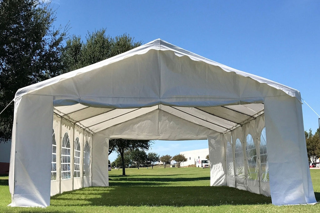 pz tent Budget PE Party Tent 32'x16' with Waterproof Top – Deltacanopy