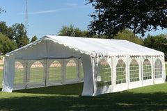 Budget PE Party Tent 32'x16' with Waterproof Top