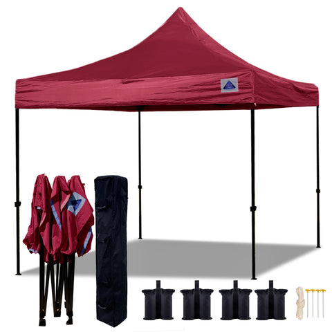 D Model 10'x10' - Pop Up Tent Canopy Shelter Shade with Weight Bags and Storage Bag